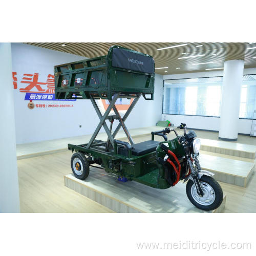 Long driving range Scissor-Lift Tricycle